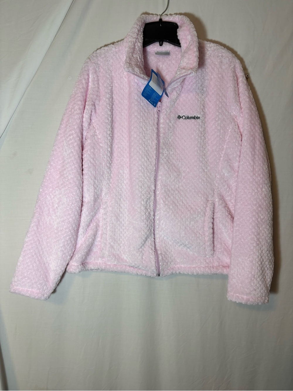 Columbia Light Pink Full-Zip Sherpa Jacket